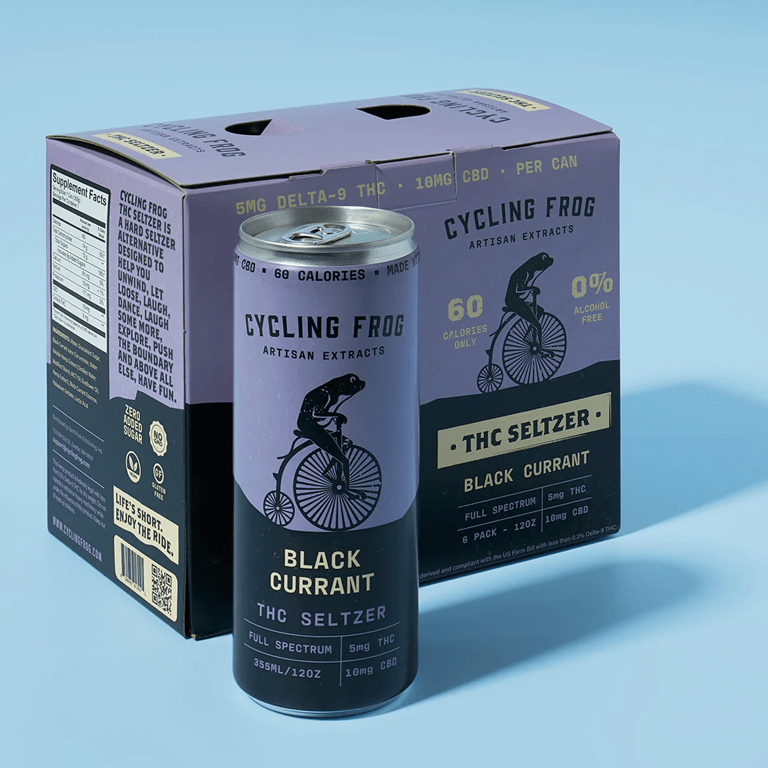 THC CYCLING FROG 6PK BLACK CURRENT 5MG