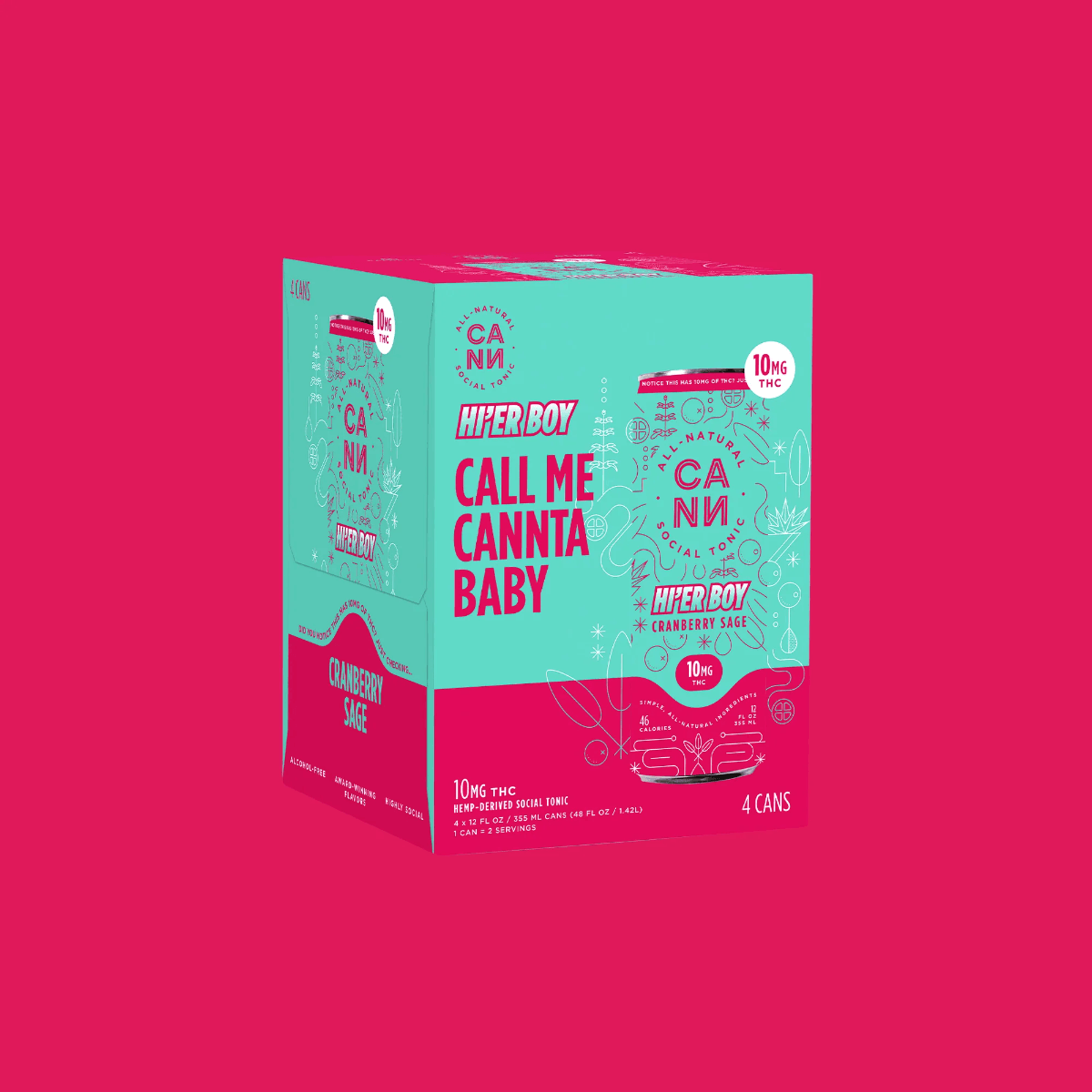 THC CANN 10MG CRANBERRY SAGE 4PK