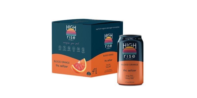 THC HIGH RISE 10MG BLOOD ORANGE 4PK
