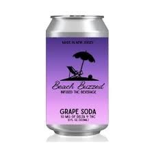 THC BEACH BUZZED 10MG GRAPE 4PK